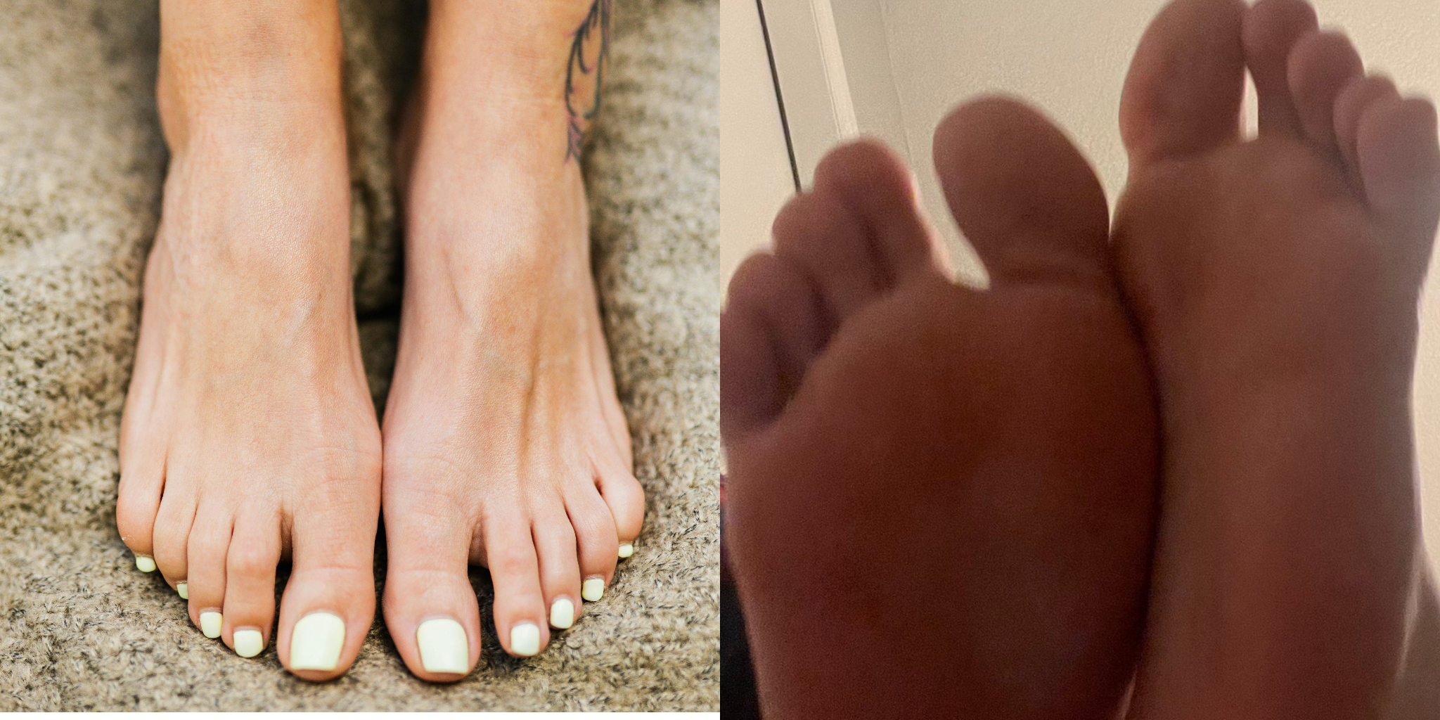 Feet photographed in soft natural daylight near a window