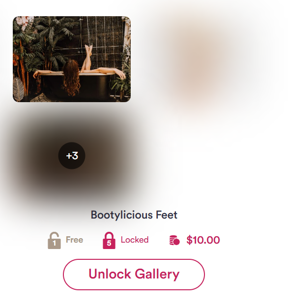 'Bootylicious Feet' bundle gallery with locked photos