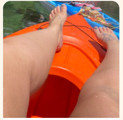 Feet in grass