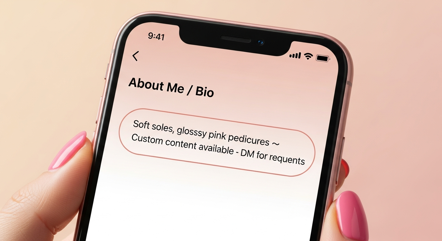 FeetFinder bio ideas: 50 bios that make buyers remember you